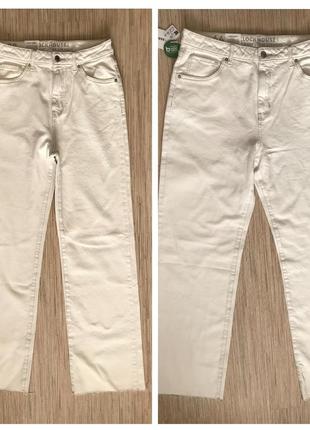 Нові (з етикеткою) стильні широкі білі джинси з високою посадкою від clockhouse, розмір 38 і 44