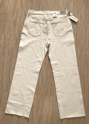 Нові (з етикеткою) стильні широкі білі джинси з високою посадкою від clockhouse, розмір  442 фото