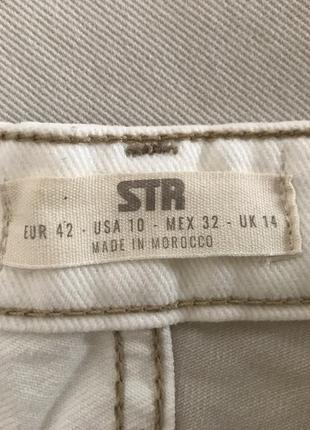 Новые (с этикеткой) комбинированные зауженные джинсы от str, размер 42 (xl)4 фото
