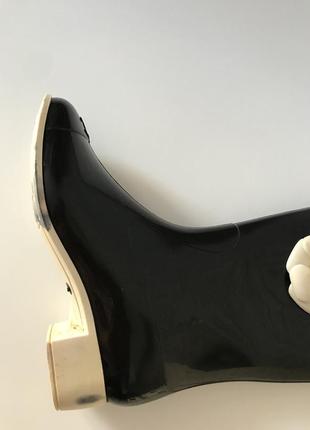 Гумові чоботи «chanel» італія 🇮🇹9 фото
