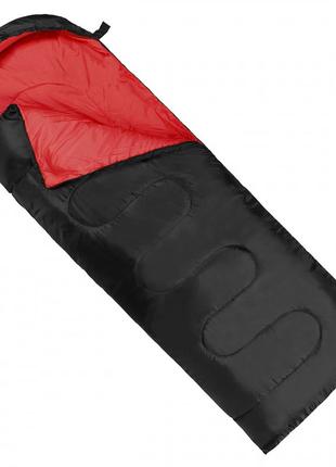 Спальный мешок (спальник) одеяло sportvida sv-cc0064 +2 ...+ 21°c l black/red .