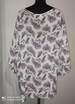 Блуза штапель большого размера4 фото