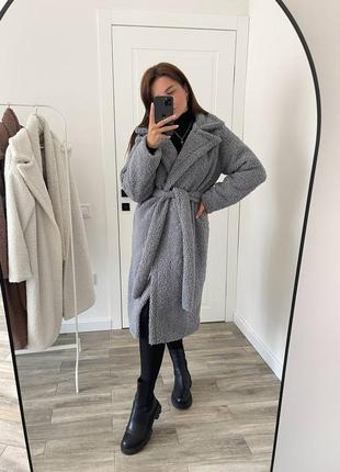 Теплое женское пальто 42-44 46-48 50-52