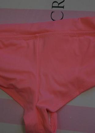 Плавки xs victorias secret відкриті victoria victorias яскраві неонові персикові вікторія