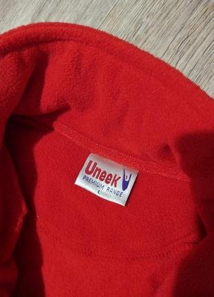 Мужская флисовая кофта / total / толстовка / красная тёплая кофта на молнии / мужская одежда / свитер2 фото