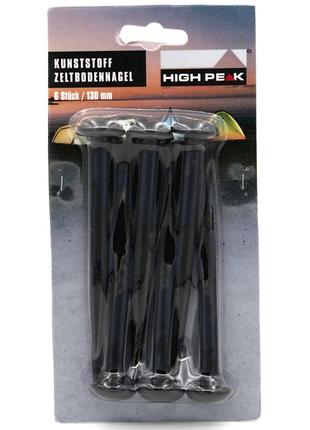 Кілочки high peak abs mushroom peg 13 см 6 шт. black (42216)