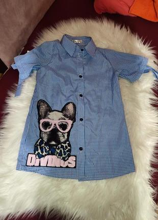 Сорочка у клітинку від sonya kids