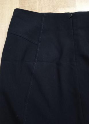 Юбка черная карандаш приталенная прямая юбка карандаш мыды миди классическая базовая модель черная5 фото