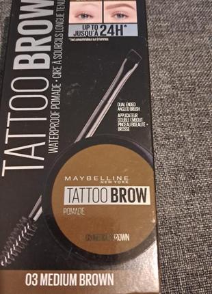 Помадка для брів maybelline brow pomade long lasting5 фото