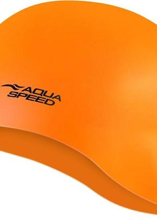 Шапка для плавання aqua speed mono 9117 помаранчевий уні osfm