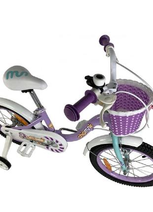 Велосипед детский royalbaby chipmunk darling 16", official ua, фиолетовый2 фото