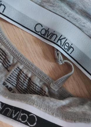 Calvin klein хлопковый бюсгалтер с узкими ремешками calvin klein6 фото