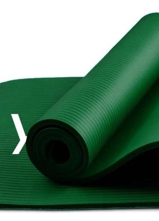 Килимок для йоги та фітнесу powerplay 4151 nbr performance mat зелений (183x61x1.5)2 фото
