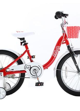 Велосипед дитячий royalbaby chipmunk mm girls 16", official ua, червоний