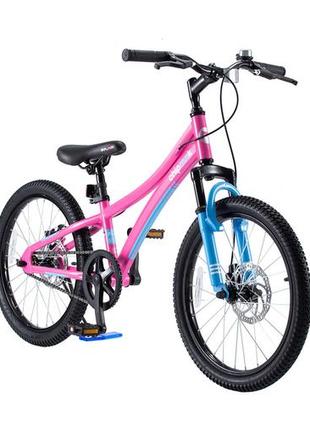 Велосипед детский royalbaby chipmunk explorer 20", official ua, розовый2 фото