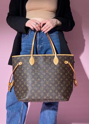 Сумка louis vuitton neverfull brown caramel 2