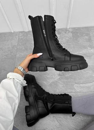 Жіночі черевики димисезоні чорні
