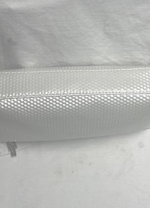 Большая красивая косметичка space nk apothecary london white silver make up cosmetic bag clutch7 фото