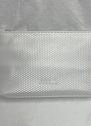 Большая красивая косметичка space nk apothecary london white silver make up cosmetic bag clutch3 фото
