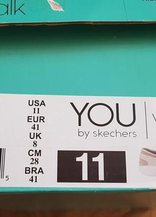 Кроссовки женские skechers you 41 р-р бежевые оригинал стелька 27,3-27,4 см8 фото