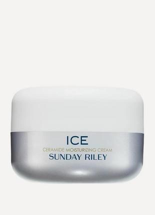 Зволожувальний крем із керамідами ice ceramide moisturizing cream sunday riley, 8 г.