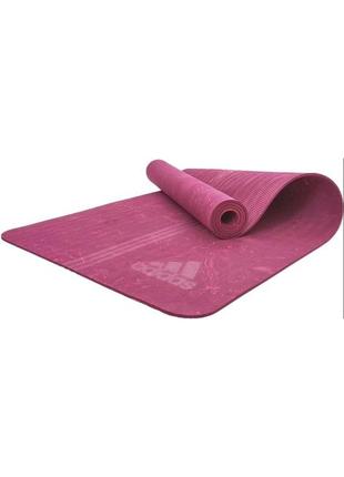 Килимок для йоги adidas camo yoga mat фіолетовий уні 173 х 61 х 0,5 см