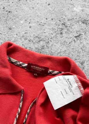 Burberry london vintage premium women’s 1/4 zip short sleeve polo shirt жіноче, вінтажне, преміальне поло9 фото