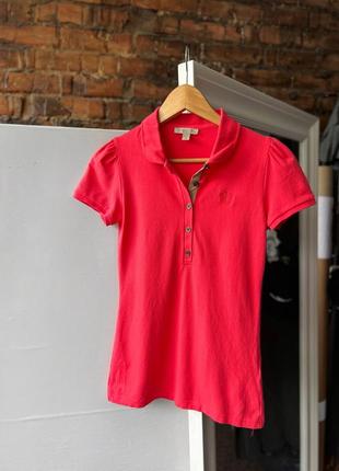 Burberry brit women’s premium short sleeve polo shirt жіноче, преміальне поло1 фото