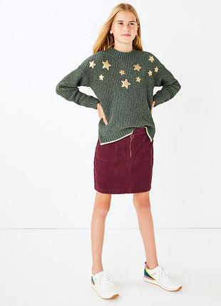 Вельветовая юбка marks&spencer, 10-11 лет, 146 см