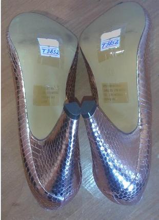 👠👠👠 нарядные золотистые туфли на каблуке, р.38 код t38527 фото
