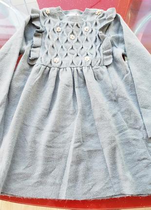 Zara сукня дівчинці 4-5 л 104-110 см тепла1 фото