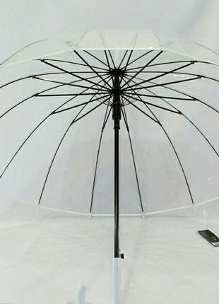Прозора парасоля на 16 спиць в чохлі