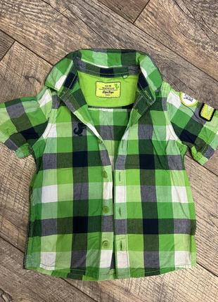 Детская рубашка с коротким рукавом