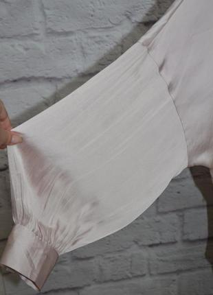 Блуза сатинова вільного крою з об'ємними рукавами "stockh lm"4 фото