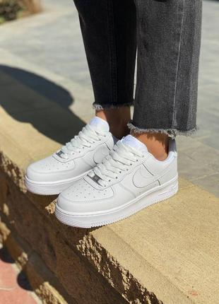 Женские кроссовки nike air force 1 low classic white premium   #найк8 фото