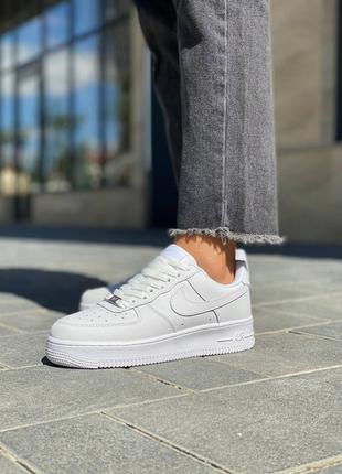 Женские кроссовки nike air force 1 low classic white premium   #найк10 фото