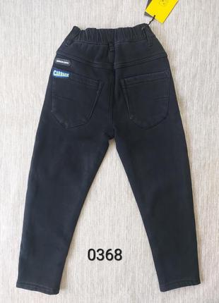 Утепленные джинсы момы для мальчиков 8-12 лет2 фото