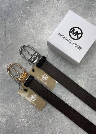 Ремень пояс женский кожаный в стиле michael kors / ремінь пояс жіночий шкіряний в стилі michael kors1 фото