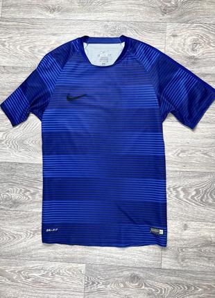 Nike dri-fit футболка м размер спортивная синяя оригинал