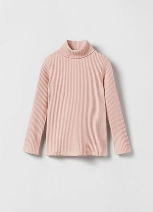 Гольф водолазка лонгслив в рубчик zara зара 11-12 146-152
