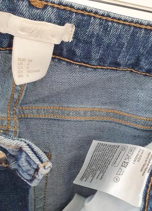 Джинсы джинсы высокая посадка h&amp;m 11-12 лет 146-1524 фото