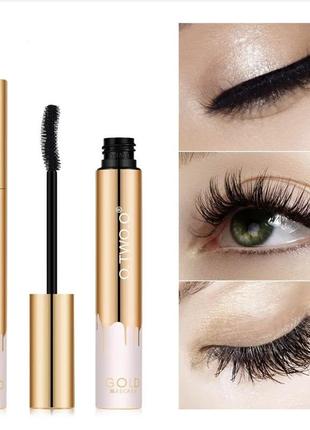 Туш для вій з ефектом подовження o.two.o gold mascara, чорний колір, 10 г.