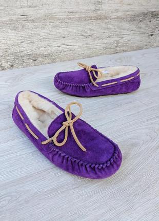 Ugg australia мокасины балетки замшевые кожаные тапочки угги тапки угг мокасіни loro piana