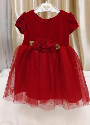 Платье нарядное для девочки 6-9 месяцев