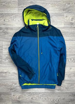 Quechua decathlon куртка ветровка xl/2xl размер синяя оригинал