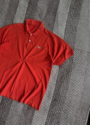 Lacoste polo red colour футболка поло оригинал бы у3 фото