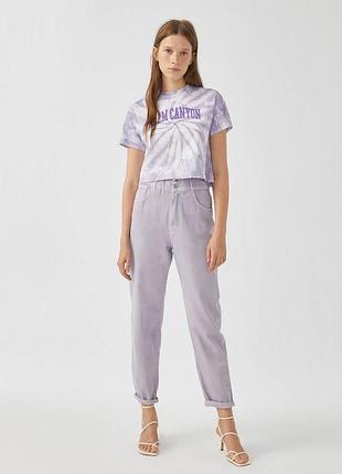 Pull &amp; bear-джинсы слоучи с широким эластичным поясом! p-40