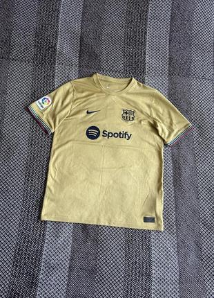 Nike x barcelona 22/23 years spotify jersey футболка футбольна оригінал б у1 фото