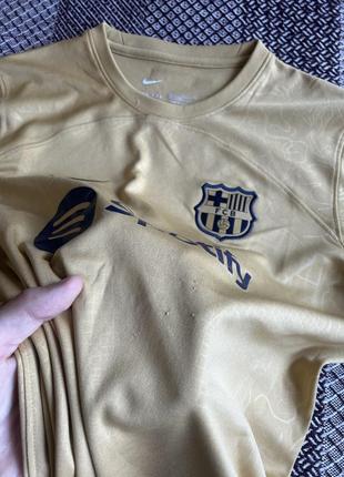 Nike x barcelona 22/23 years spotify jersey футболка футбольна оригінал б у6 фото