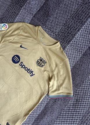 Nike x barcelona 22/23 years spotify jersey футболка футбольна оригінал б у4 фото